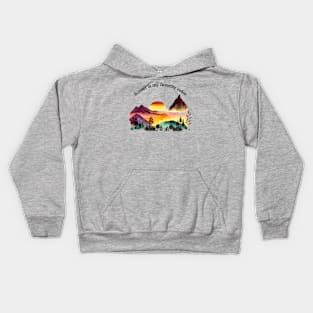 Sunset is my favorite color Kids Hoodie